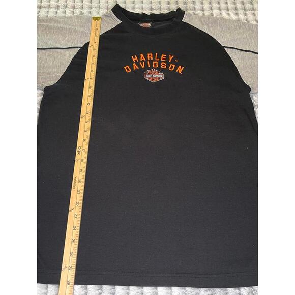Harley-Davidson Huntsville Alabama TShirt Black Gray Short Sleeves No Size Tag - Picture 6 of 6